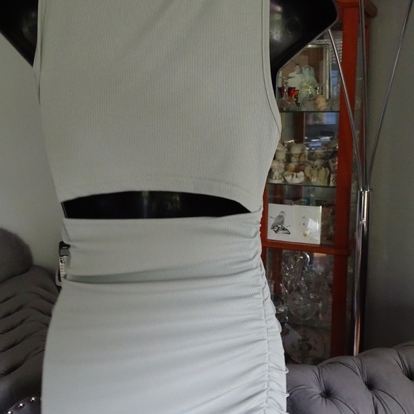 NEW NEVER WORN SHEIN FITTED DRESS WITH RUCHED SIDES - Picture 3 of 3